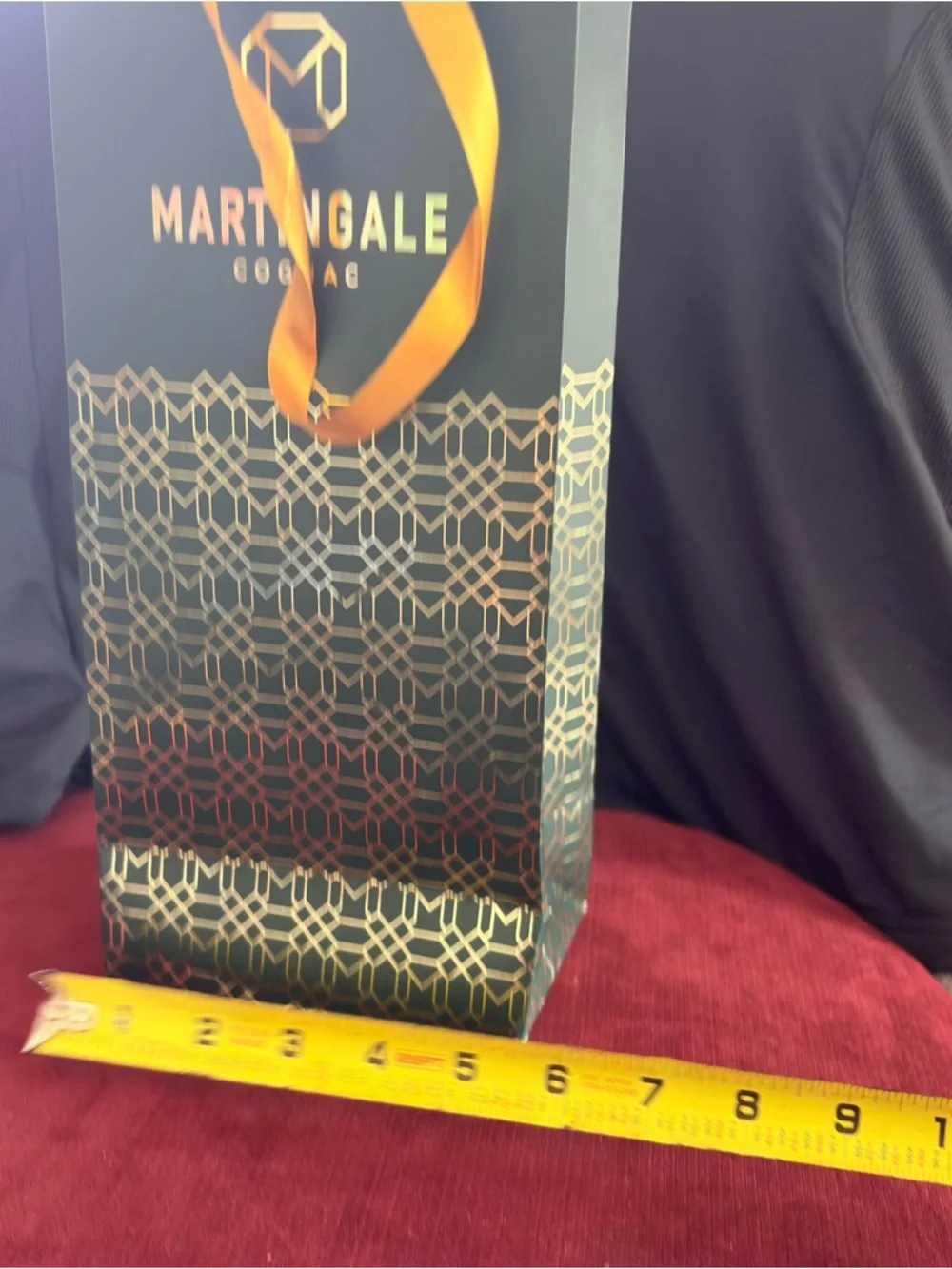 8 New Wine Paper Bags+ A Bonus Bag  13”x5”x4”